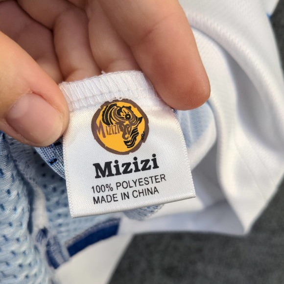 Mizizi Men's Virgin Islands 00 Jersey White Small Sleeveless Crew Neck Polyester - Picture 9 of 12